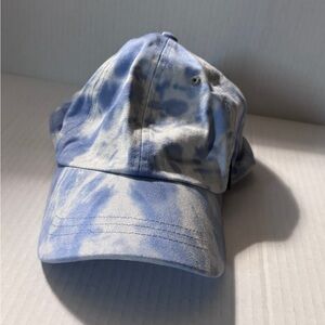 PINK Victoria’s Secret Blue Tie-Dye Baseball Cap Adjustable Womens Hat.